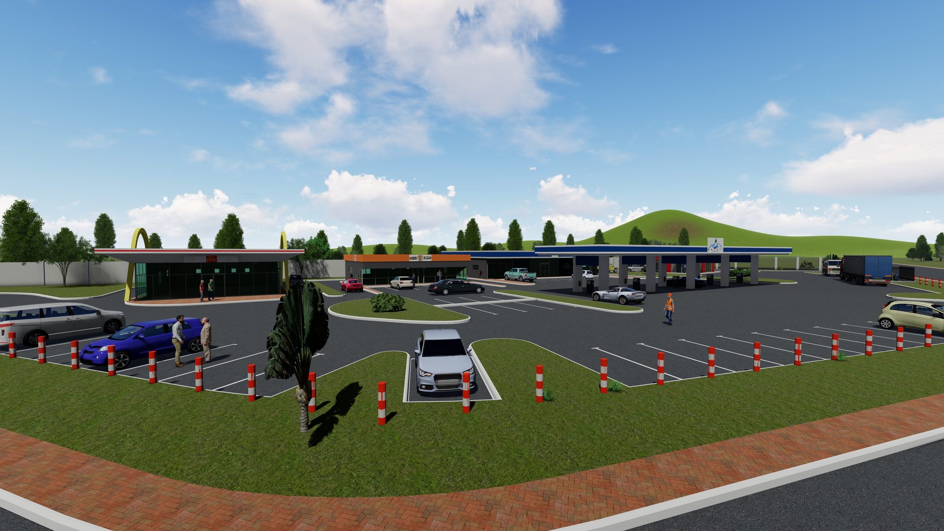 Maseru, Lesotho Filling Station - View 1