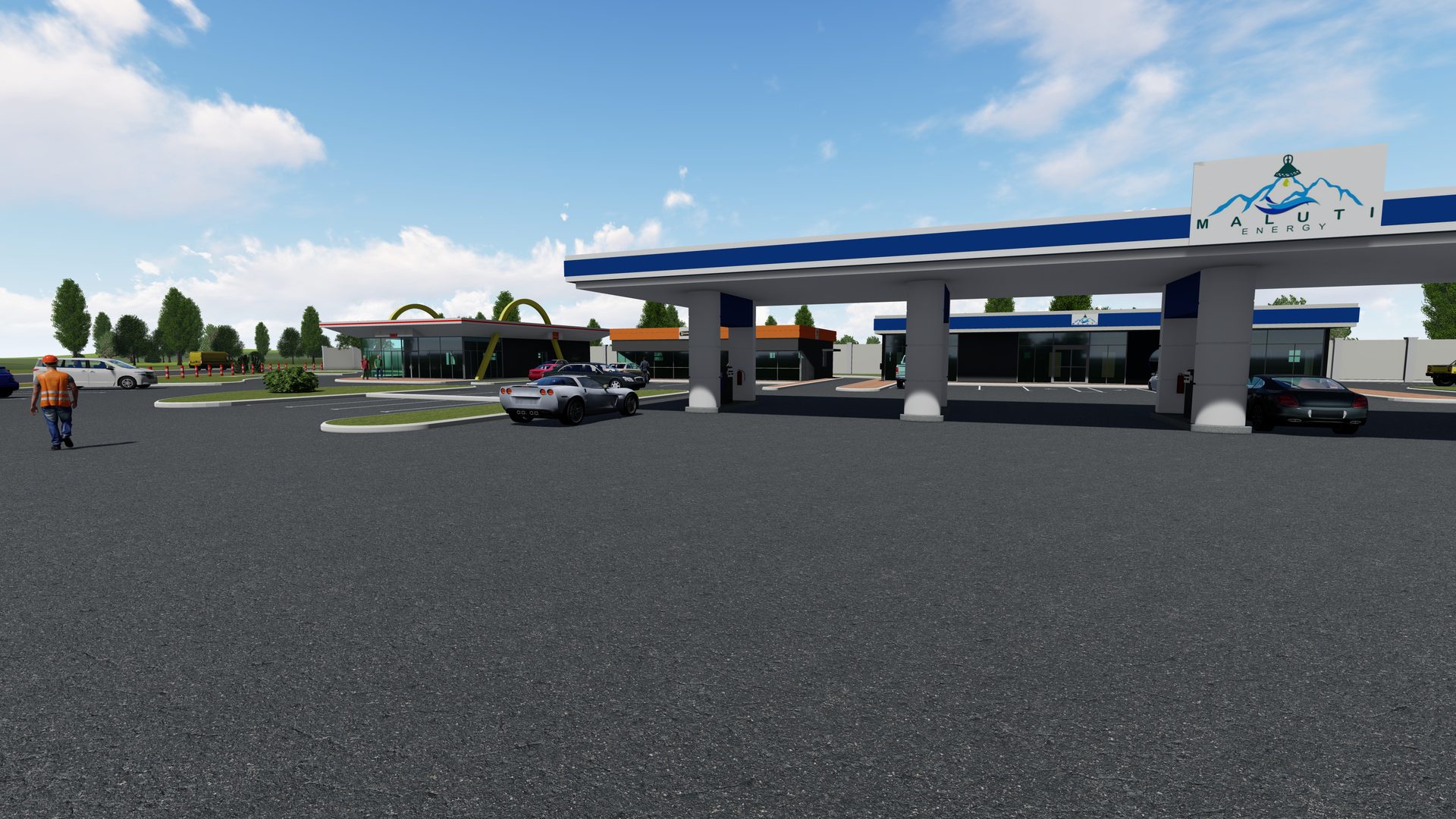Maseru, Lesotho Filling Station - View 2